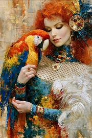 CoCo – Golden Goddess and Parrot XXL