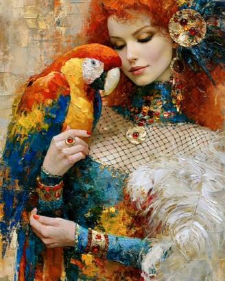 CoCo – Golden Goddess and Parrot XXL