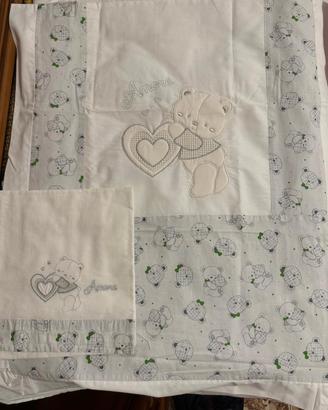 Set lenzuola e piumoncino carrozzina