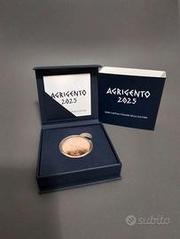 5 euro rame Capitali italiane Cultura Agrigento