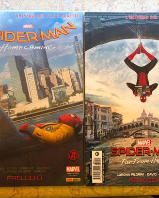 Spider-man preludio di 2 film a fumetti Homecoming