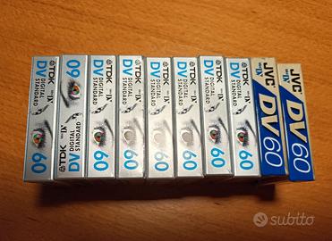 digital  mini video cassette TDK e JVC da 60 min