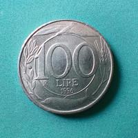 100 lire ulivo delfino spiga uccello del 1996