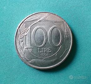 100 lire ulivo delfino spiga uccello del 1996