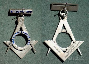 SPILLA AEGENTO MASSONE DELLA LODGE OF HOPE