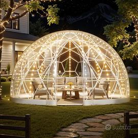 Tenda Cupola Igloo Giardino Trasparente 2,9 x 1,8