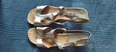 Sandali vintage in argento