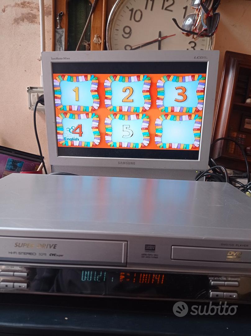 lettore DVD VHS combo videoregistratore panasonic Audio/Video In