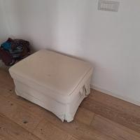 Pouf poggiapiedi con contenitore ikea 