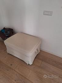 Pouf poggiapiedi con contenitore ikea 