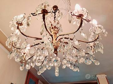 LAMPADARIO CRISTALLO DI BOEMIA