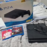 PS4 SLIM 500 GB + 1 PAD + 2 GIOCHI