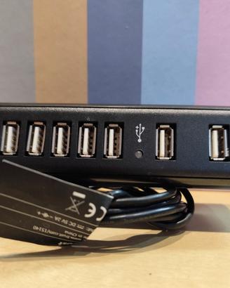 TRUST HUB USB 2.0 7 PORTE PYRAMID 15140 CON ALIMEN