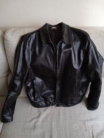 giubbotto in pelle XL