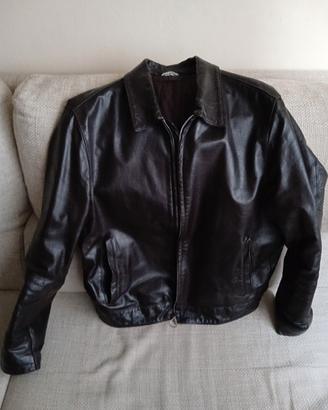 giubbotto in pelle XL