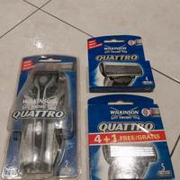 rasoio + ricariche wilkinson quattro
