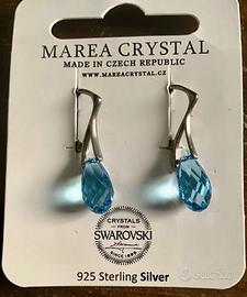 Orecchini argento 925 e cristalli Swarovski NUOVI