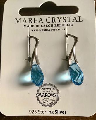 Orecchini argento 925 e cristalli Swarovski NUOVI