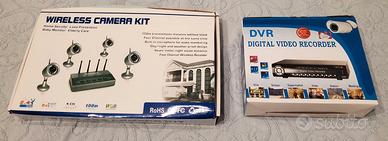KIT sorveglianza 4 fotocamere wireless + DVR Smile