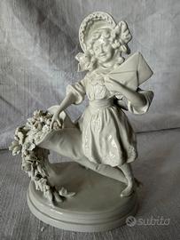 Fanciulla con fiori e lettera