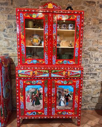 mobile credenza in stile carretto siciliano 