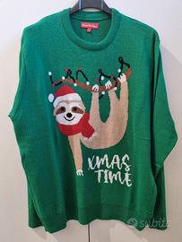Maglione Simpatico Bradipo Natale tg. L