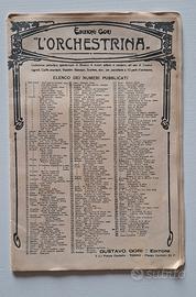 Spartiti Antichi Edizioni Gori Torino 1900