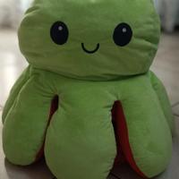 Peluches polipo gigante doppia faccia.