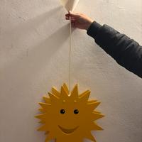 Sole lampada legno per bambino