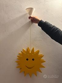 Sole lampada legno per bambino