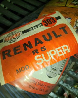 Serie Tappeti Gomma Auto D'Epoca Renault 5 Super