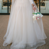 Vestito da sposa arabo islamico tulle fatto a mano