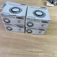 Lotto 4 faretti da incasso orientabili inox 230V