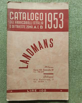 Landmans 1953 Francobollo Italia e Triest