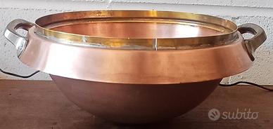 GRANDE BASTARDELLA IN RAME MASSICCIO PROFESSIONALE