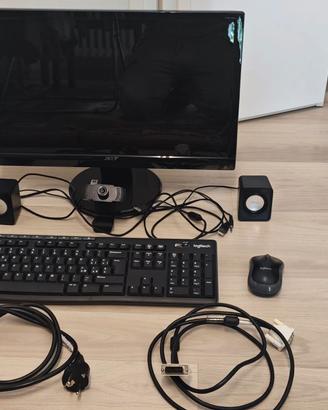 MONITOR ACER PER PC DA 20 POLLICI + ACCESSORI