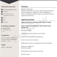 Autista b/ magazziniere/ o camion proprio