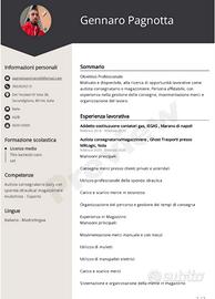 Autista b/ magazziniere/ o camion proprio