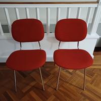 sedie rosse vintage 