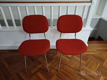 sedie rosse vintage 
