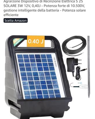 Elettrificatore con pannello solare