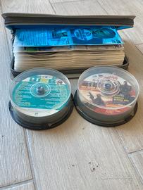 Lotto di circa 110 cd e dvd  per il PC