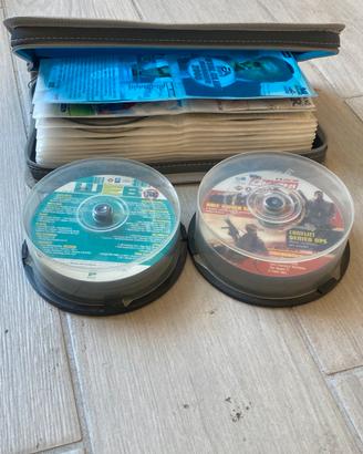 Lotto di circa 110 cd e dvd  per il PC