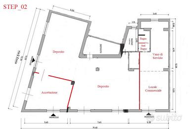 Locale commerciale mq 200 ca