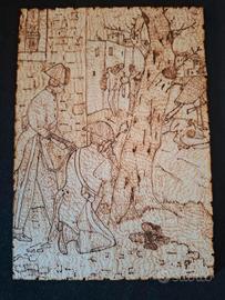 quadro.  conflitto a fuoco nel 1900