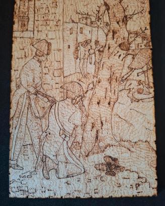 quadro.  conflitto a fuoco nel 1900