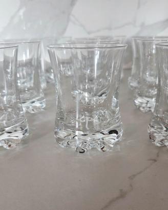 Set di bicchieri flute e acqua in vetro