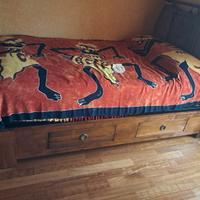 struttura letto in LEGNO - materasso e rete