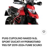 Cupolino PUIG Fumé Ducati Hypermotard 950 2019-24