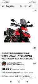 Cupolino PUIG Fumé Ducati Hypermotard 950 2019-24